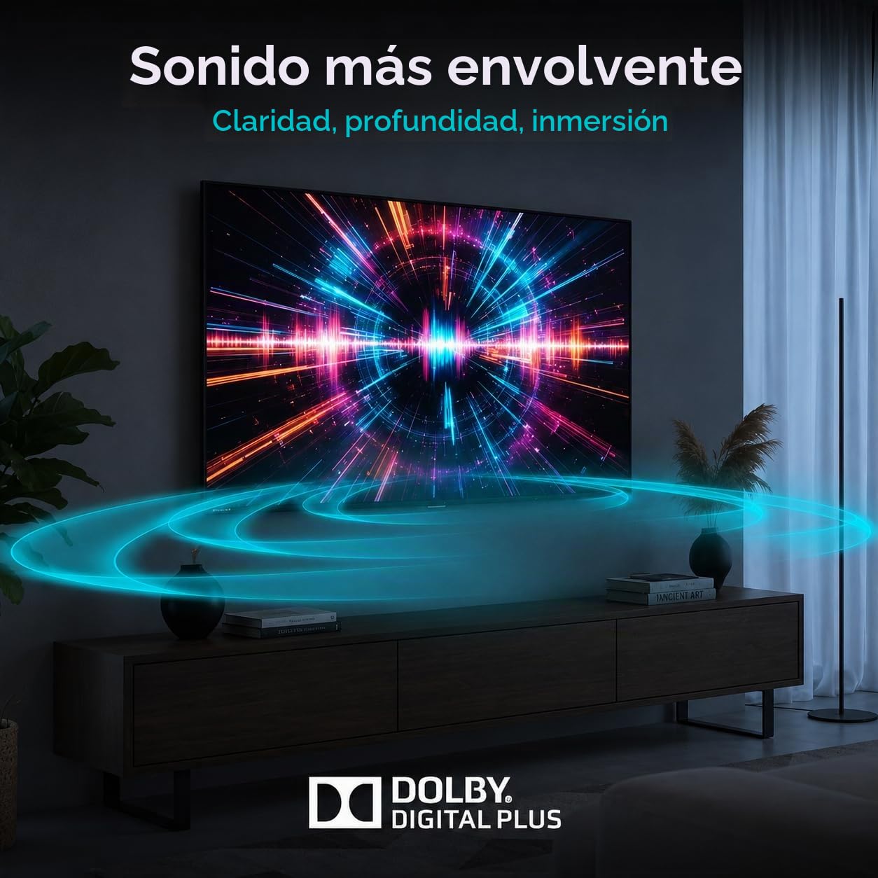 Nilait Prisma 32 Pulgadas Smart TV LED FHD, WebOS, HDR, WiFi, Control por Voz, Televisor Inteligente 32" Compacto