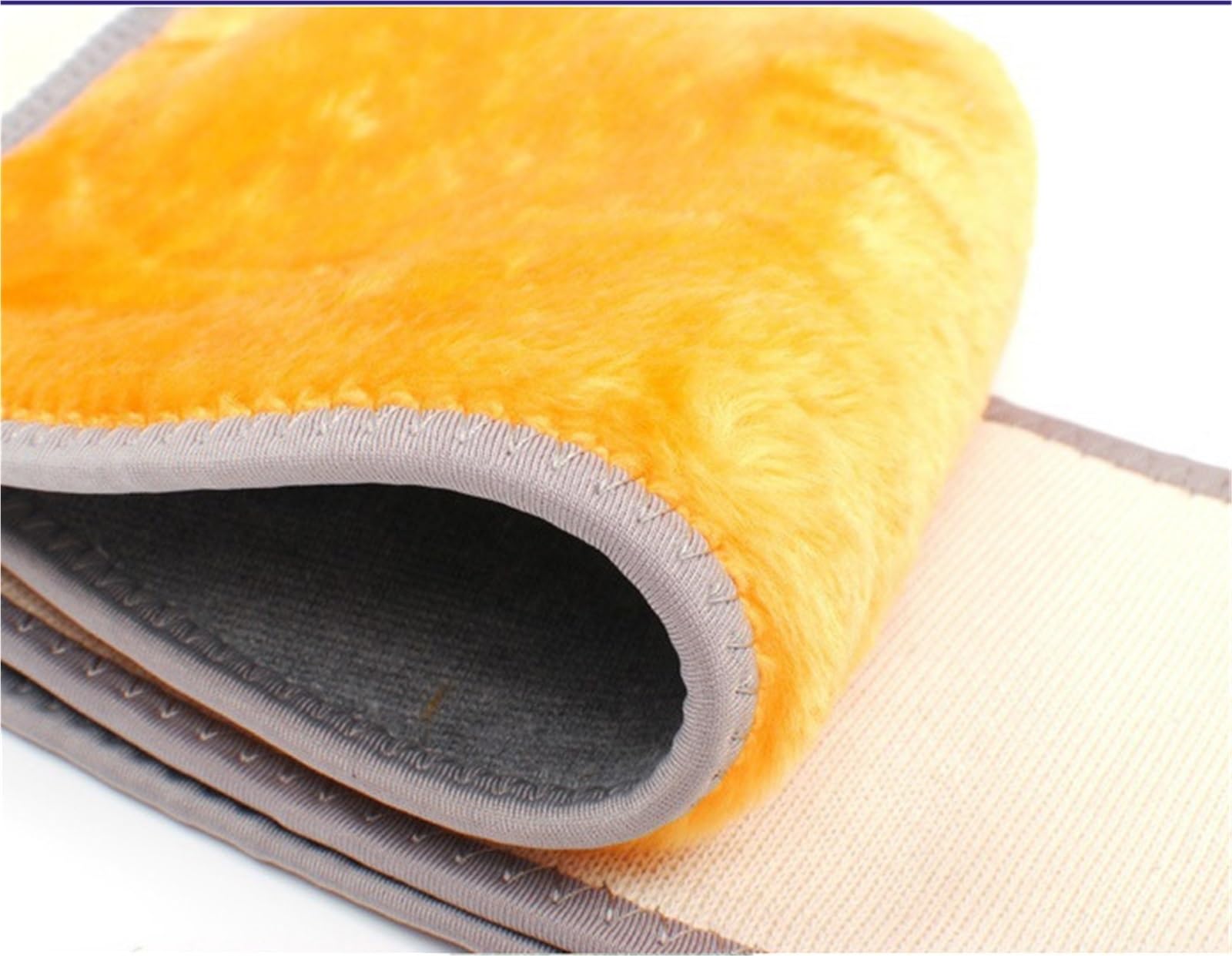 Faja Lumbar Calentador Térmico De Cintura For Mujer, Cinturón De Soporte For Cintura, Cinturón Protector De Abdomen Cálido Y Cómodo Cinturón Apoyo Lumbar(Gold-Full Velvet,XL)