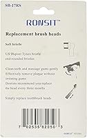 Vista 2 de Ronsit Cabezales de cepillo de repuesto compatibles con cepillo de dientes eléctrico 4/8/12/16/20 unidades para cuidado profesional/cuidado