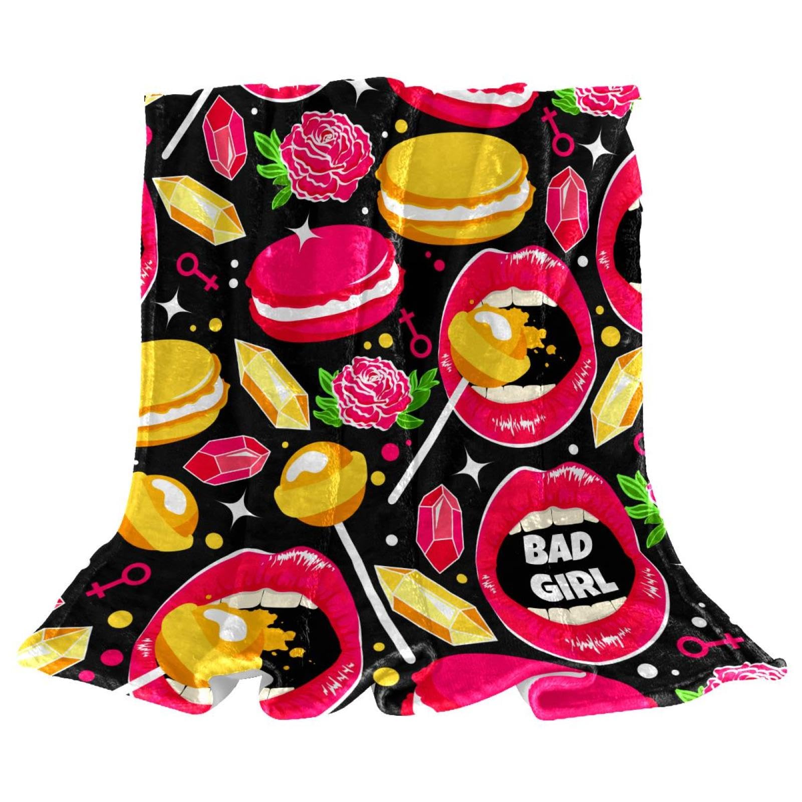 Couverture polaire rose de qualité supérieure au toucher velours élégant pour lit et canapé