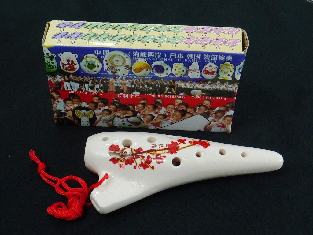 Amazon | オカリナ ocarina 陶器製12穴 中国陶笛（土笛）赤 | オカリナ