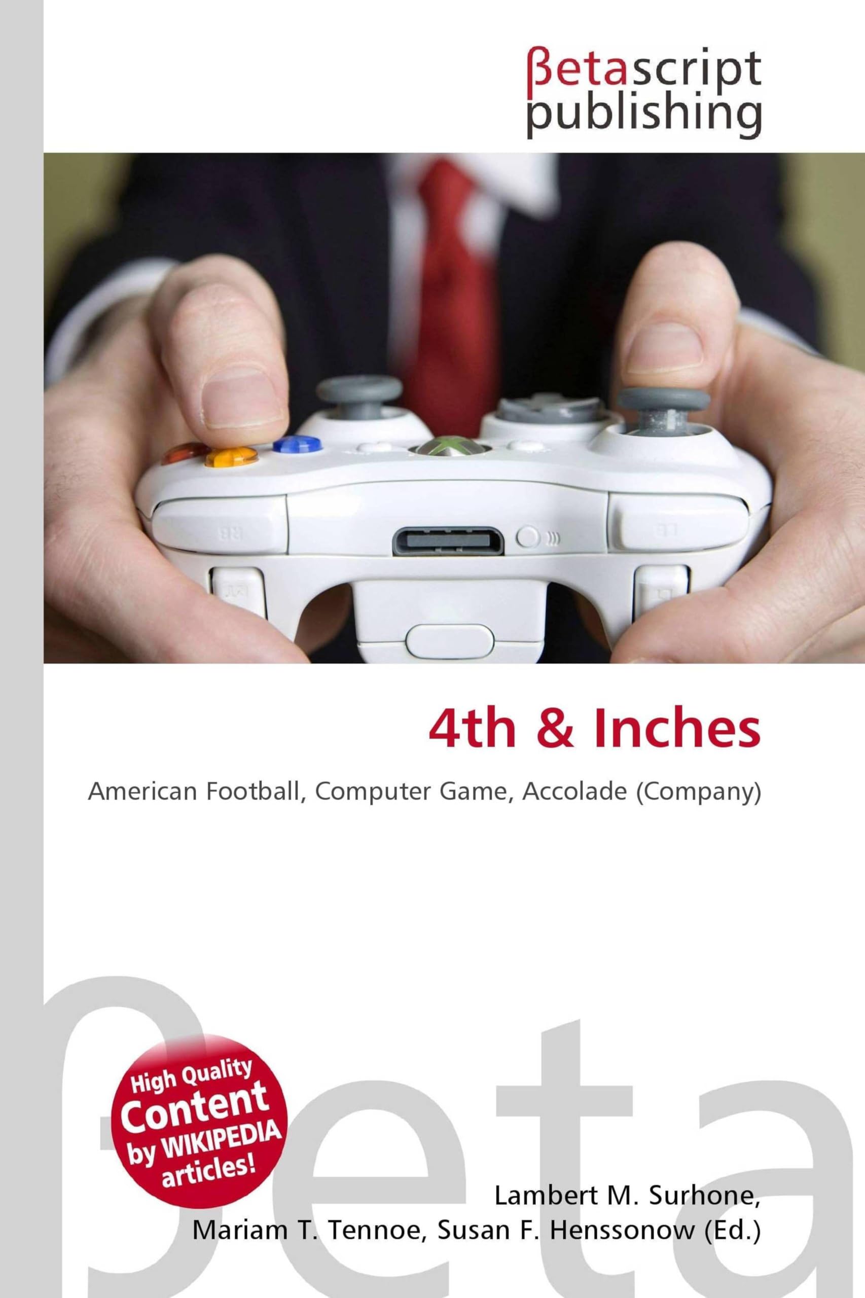 4th & Inches: American Football, Computer Game, Accolade (Company)