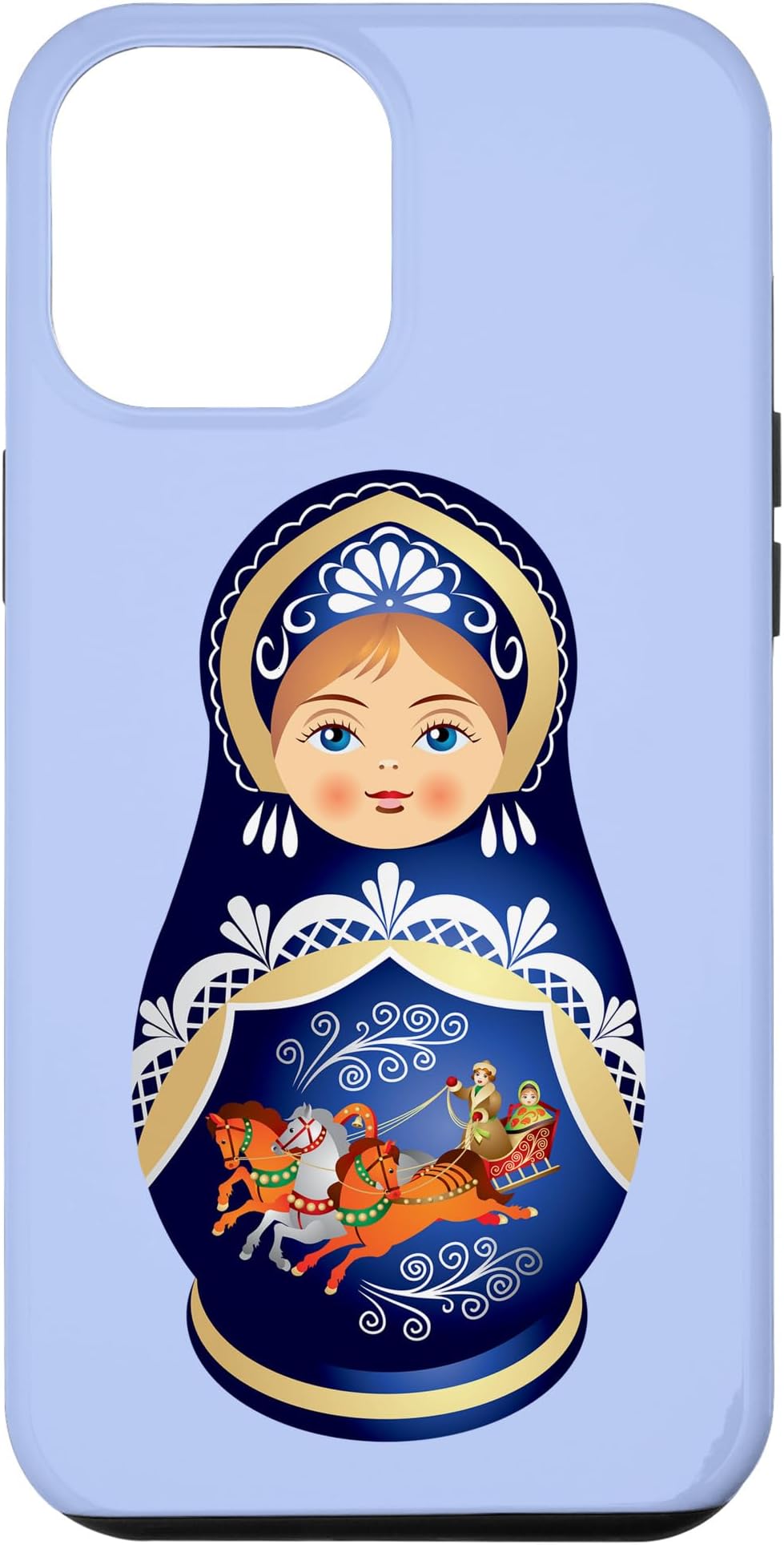 iPhone 15 Plus Matryoshka Russian Doll with Coconut Nik Case