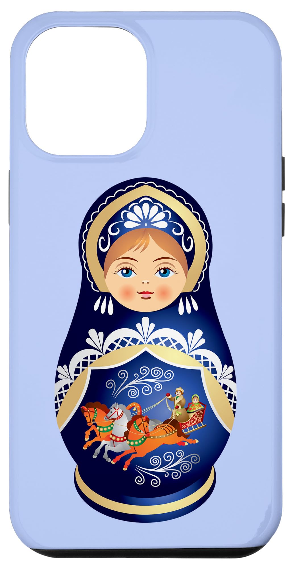 iPhone 15 Plus Matryoshka Russian Doll with Coconut Nik Case
