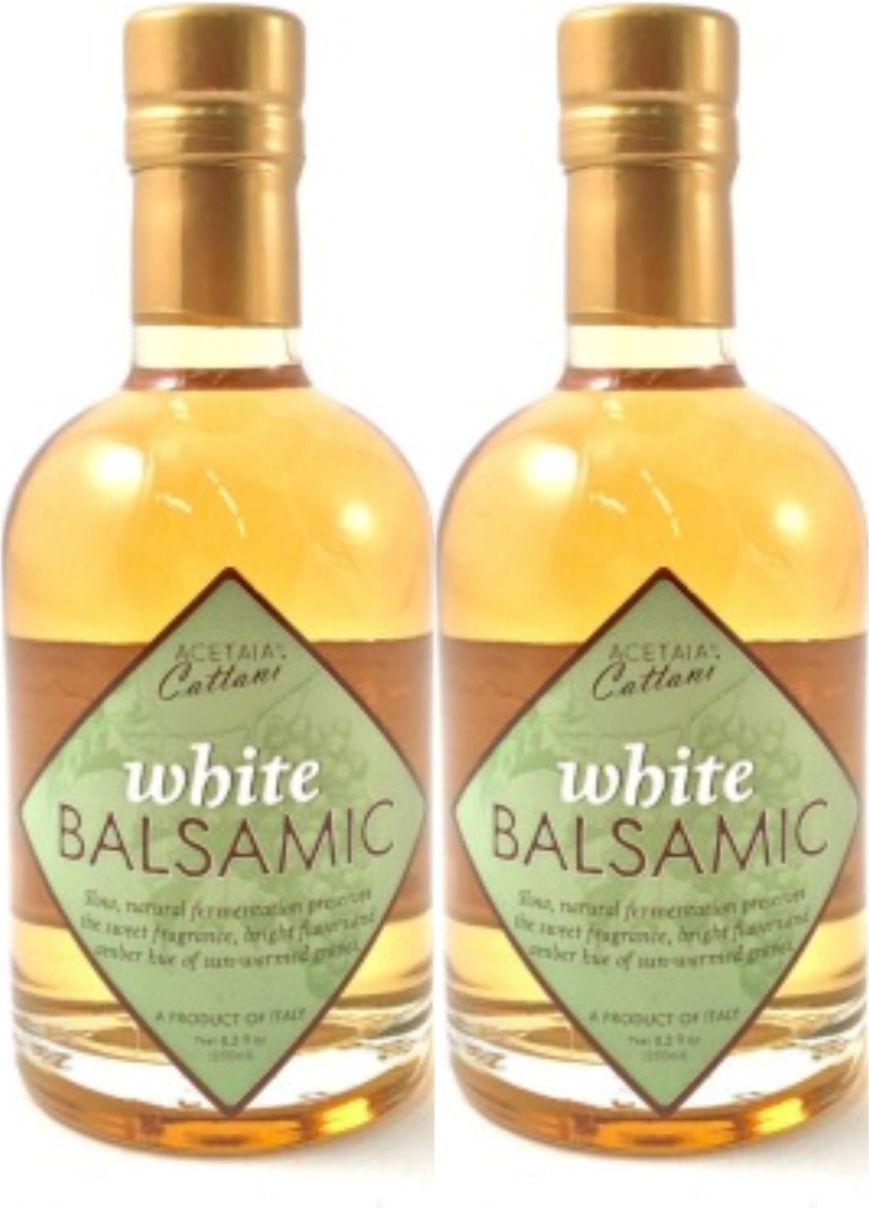 Acetaia Cattani White Balsamic Vinegar 250 Milliliter (Set of 2)