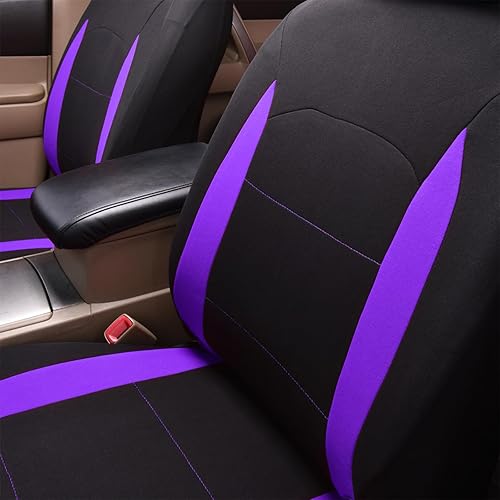 Miniatura 79 de Flying Banner Fundas de asiento de coche para asiento delantero y trasero, de poliéster, protectores de asiento de automóvil, fácil instalación