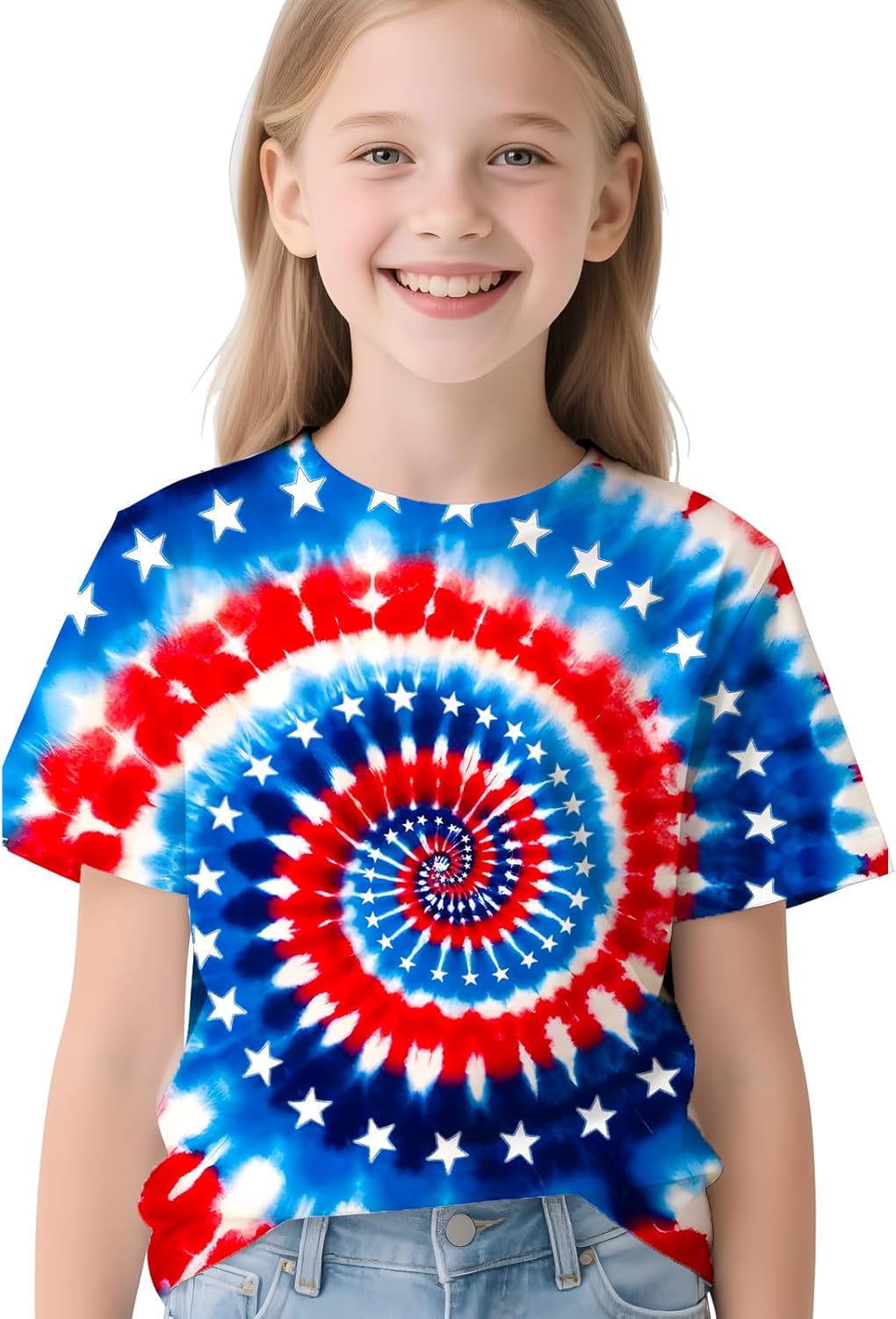 Kids Neon Tie Dye Shirt for Boys Girls Tie-Dye T-Shirt Hippes Tshirt Senior Children Tee Size 6-16 Years Age - Image 3