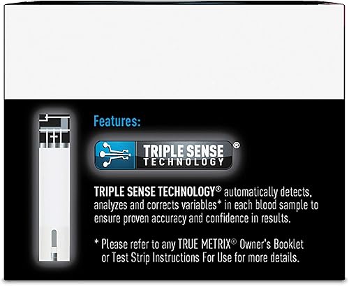 Miniatura 6 de Leader True Metrix - Tiras de prueba de glucosa en sangre, 50 unidades por caja, 4 cajas