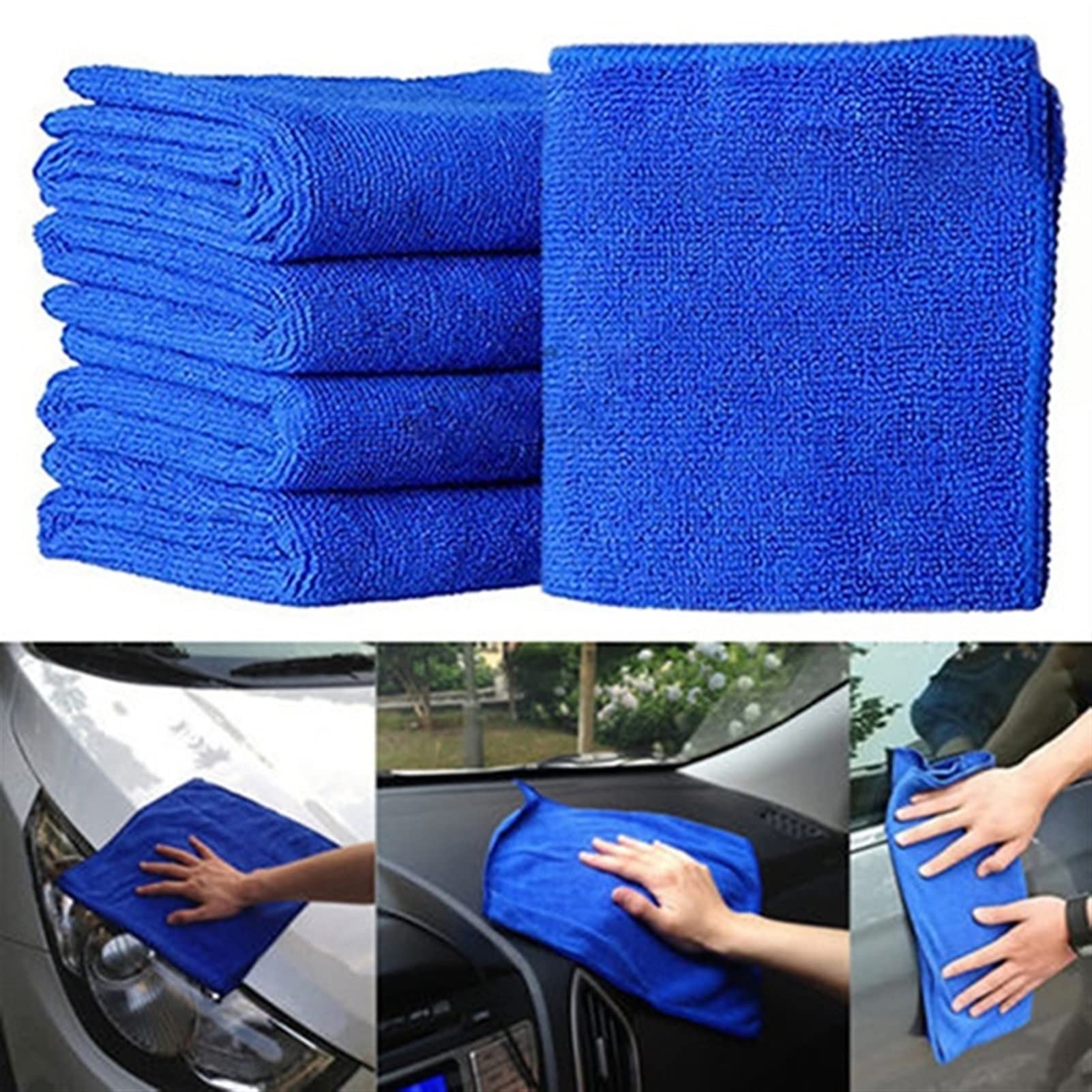 TRUSTTWO 29 PCS Herramienta de Limpieza de la Belleza del automóvil: 10 unids Microfibra Toalla de Tela de Lavado de Autos y 19pcs Pulido de Esponja Pad Rueda de Encerado The New