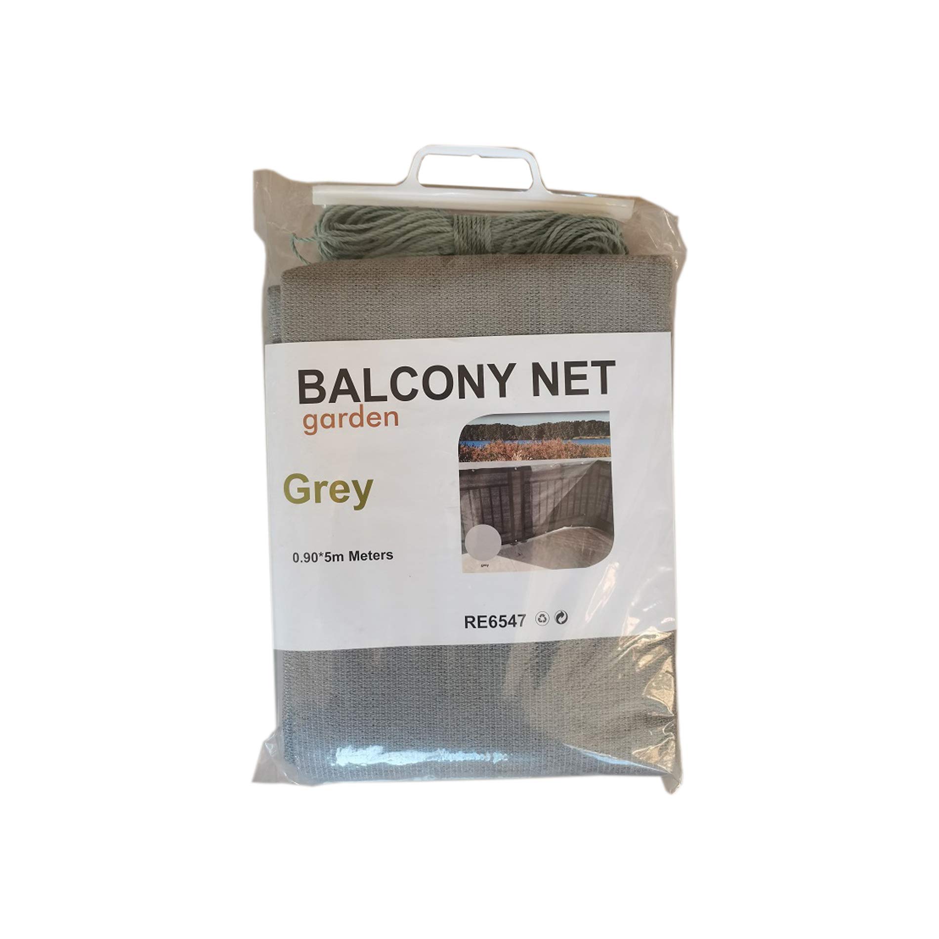 Rebecca Mobili Frangivento Balconi, Telo Coprivista Ringhiera, Grigio, Hdpe, Schermatura Uv Privacy - Misure: 0,9 x 5 mt (HxL) - Art. RE6547