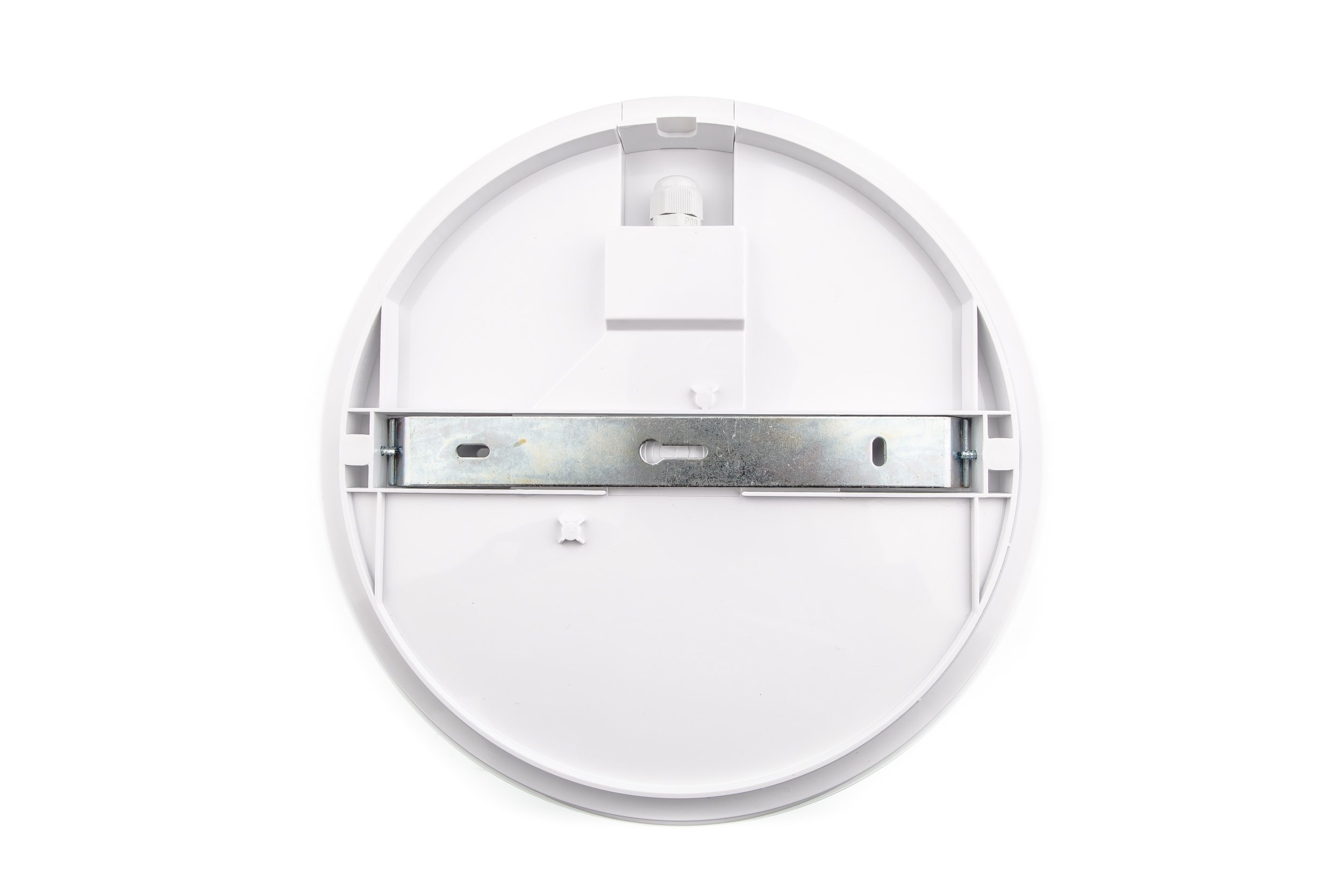 HUBER LED HML 80 HF LED con rilevatore di movimento a 360 °, bianco, 16 W, 1200 lm, IP44 per uso interno, altamente sensibile grazie alla tecnologia radar, adatto per luci di hall, soffitto e cantina