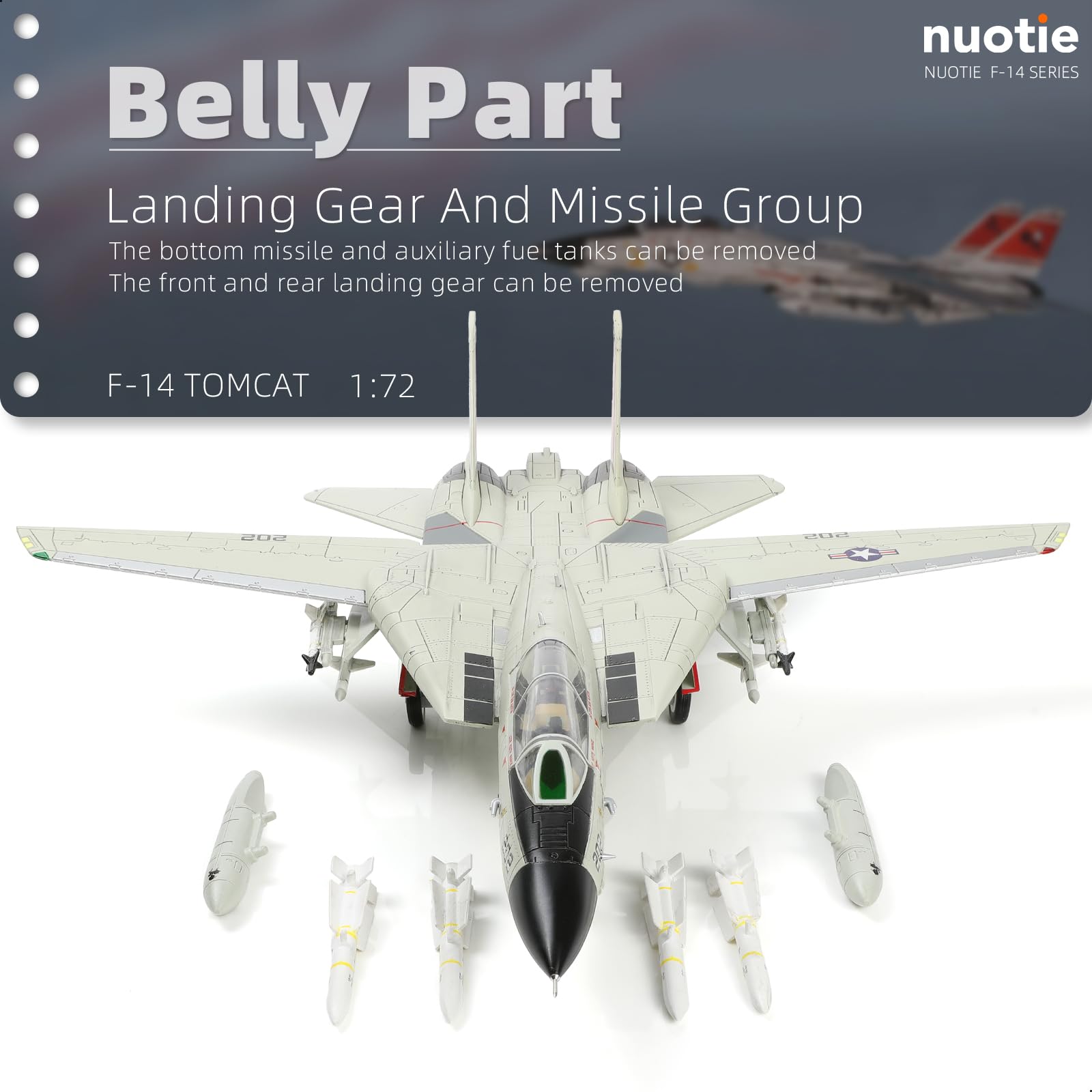 Amazon.co.jp: NUOTIE F-14A Tomcat 1/72 メタル飛行機モデルキット