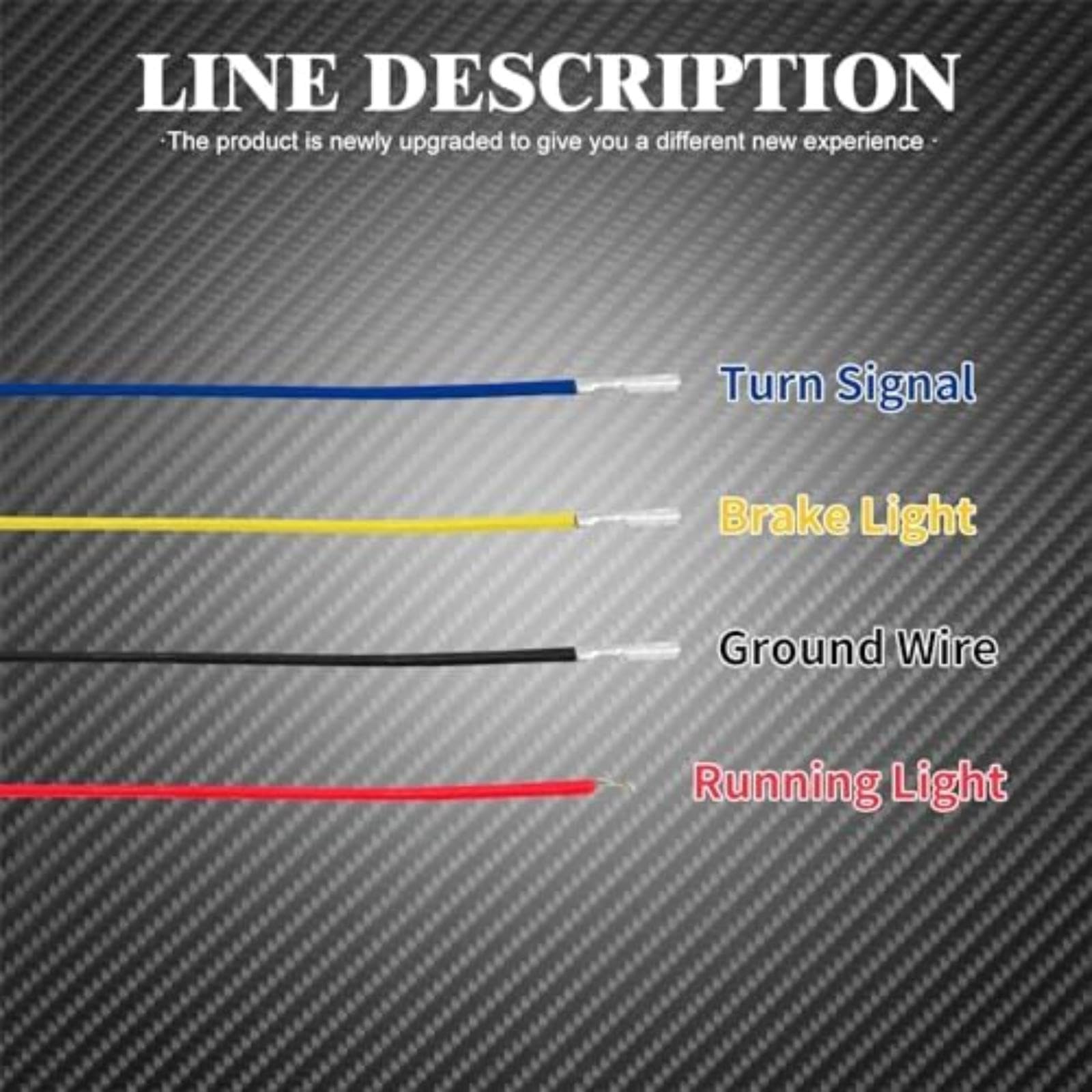 Fanale posteriore con indicatori di direzione, 12 V, per moto: fanale di stop e indicatori di direzione, per SPORTSTER, Nightster 975 (dal 2021 al 2023) Luce di indicatore di (Lights)