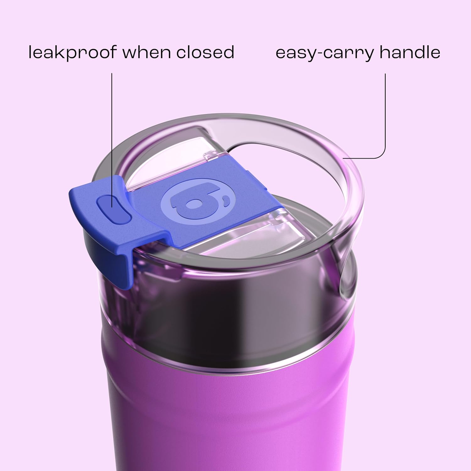 bubba 32 oz Dualsip Insulated Stainless Steel Water Bottle with Straw - Reusable, Leakproof, Lightweight, Dishwasher Safe, Lead-Free and BPA-Free, Moodbooster - Image 4