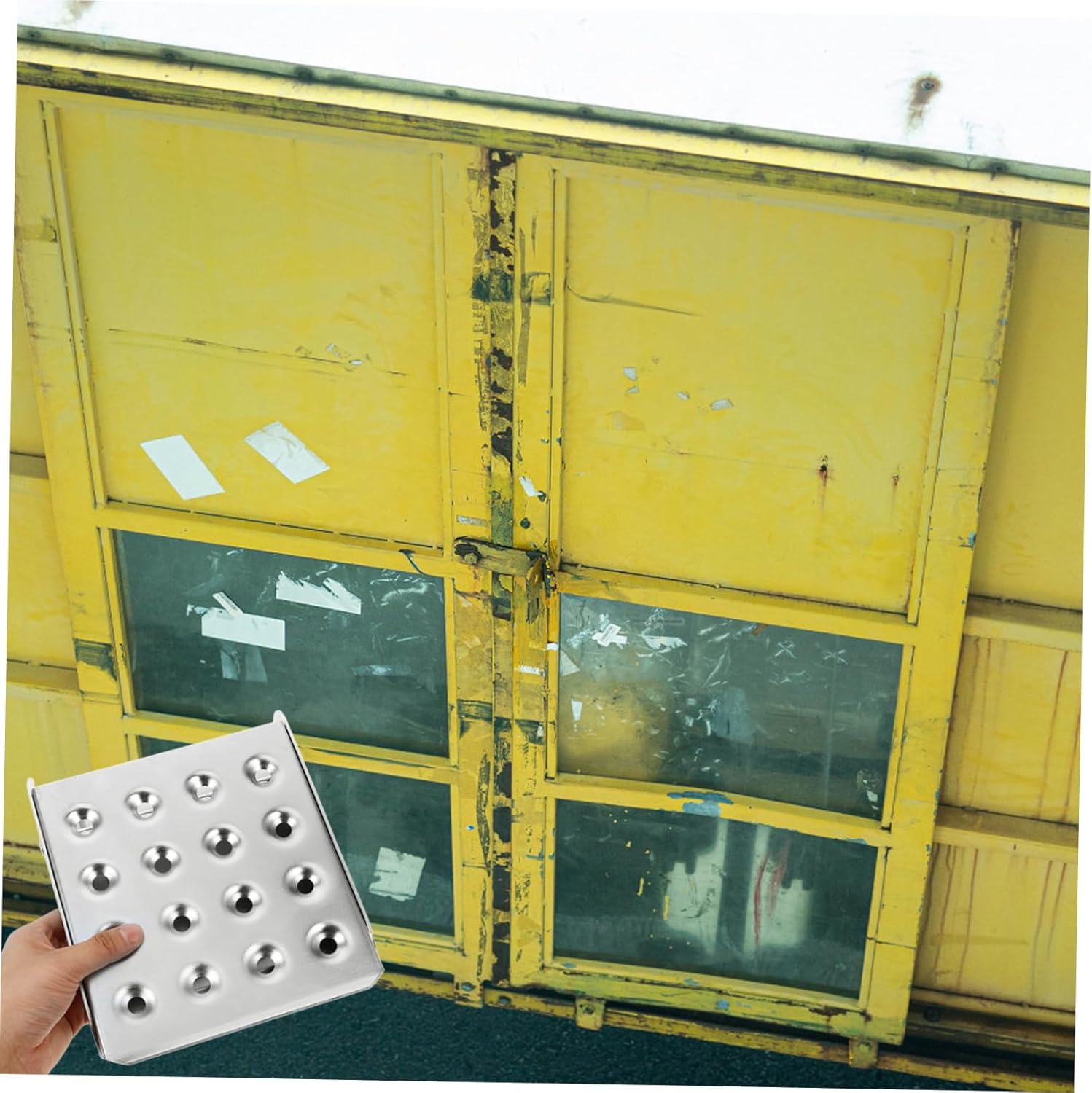 Cabilock Folding Step for Truck and Trailer Slip Foot Pedal Ladder Steps for Rv Trailer Multi-Purpose