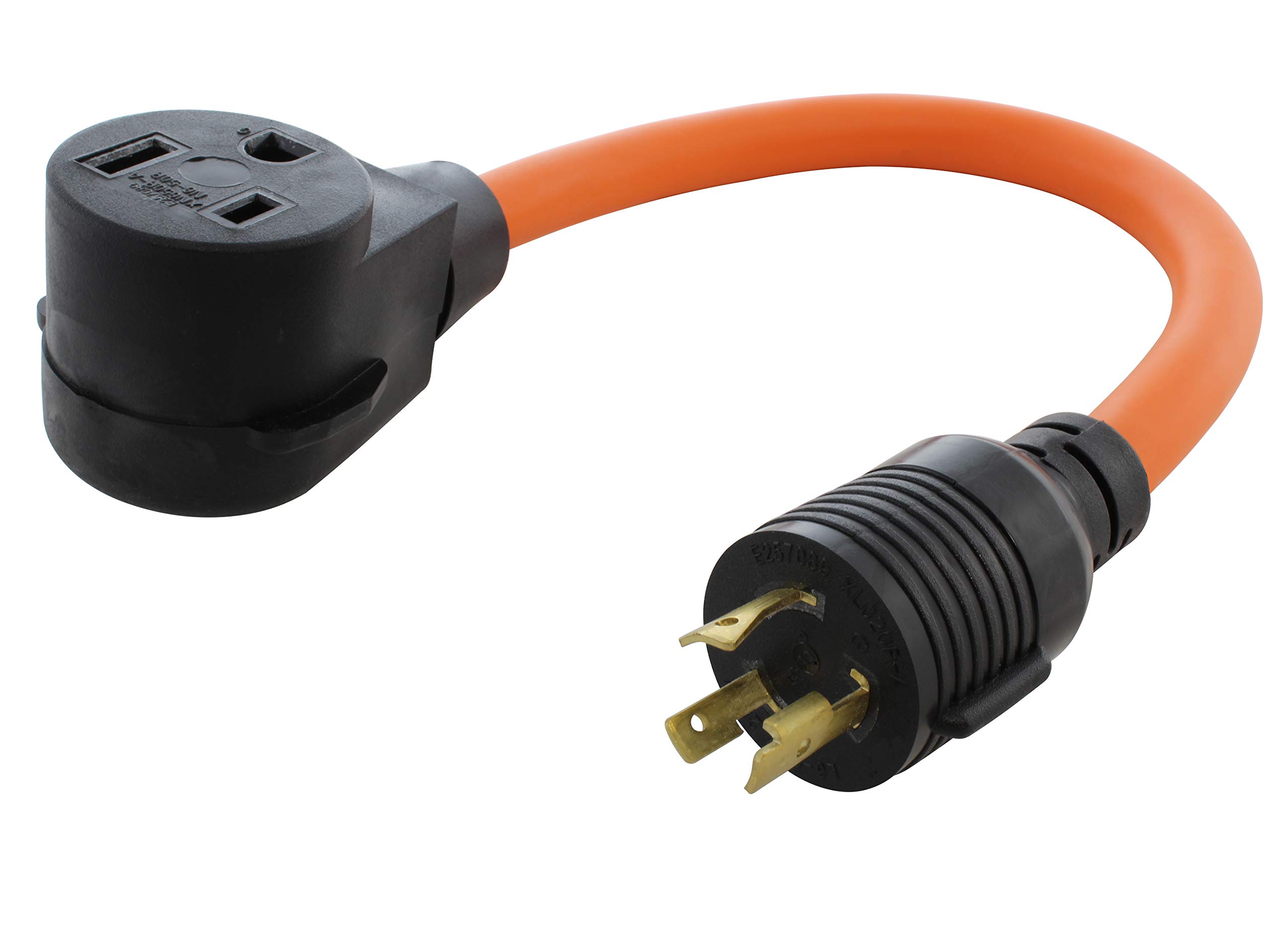 AC WORKS 6-50 Welder Adapter (L6-20 20A 250V 3-Prong Locking to 6