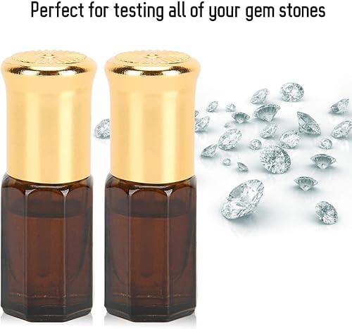 Miniatura 6 de Brrnoo Aceite fluido de índice de refracción, cada 1.300-1.800 RI para refractómetros de gemas, herramienta gemólogo para identificar el índice de