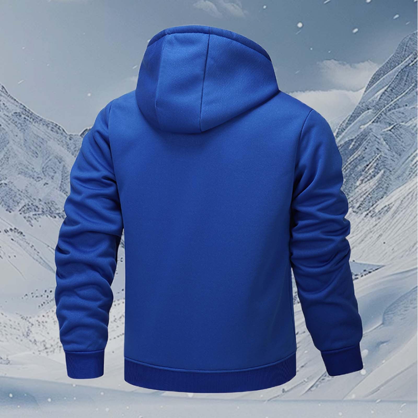 Sudadera con capucha genérica para hombre, algodón, sudadera, gruesa, forro polar, informal, estilo casual, diario, cálido, A3