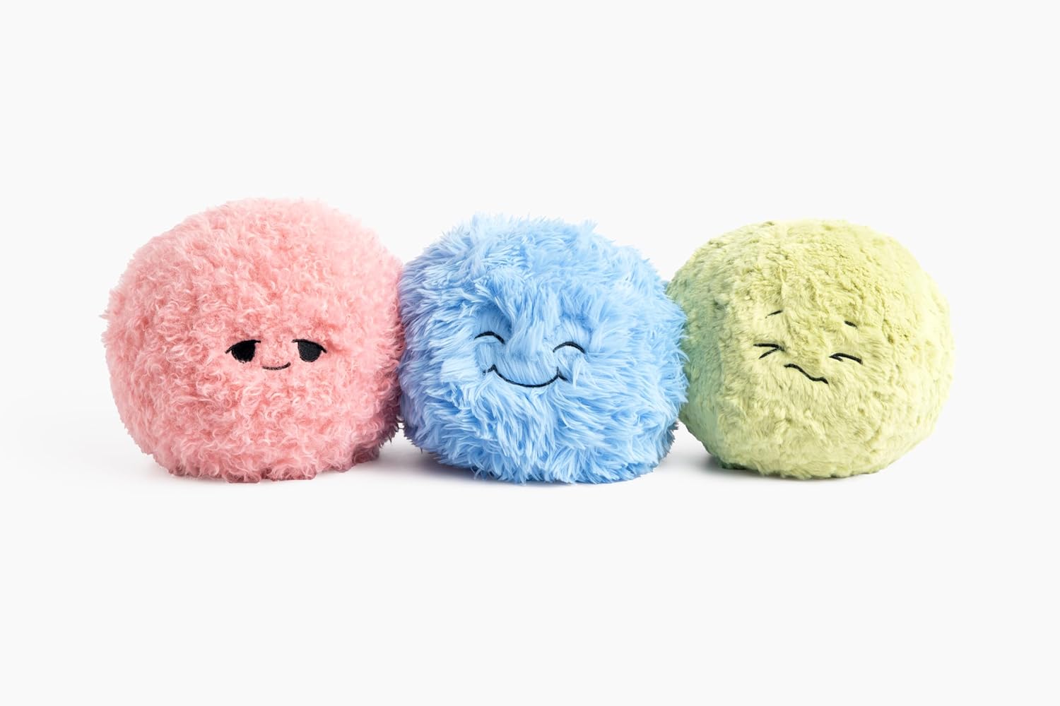 HUGIMALS The Hug Ball - Pink (Happy/Sleepy) - 3 lb Weighted Ball for Sensory Play Soft Plush with Fun Faces for Emotional Regulation, Social Emotional Learning, Relaxation, Comfort, Education Ages 2+