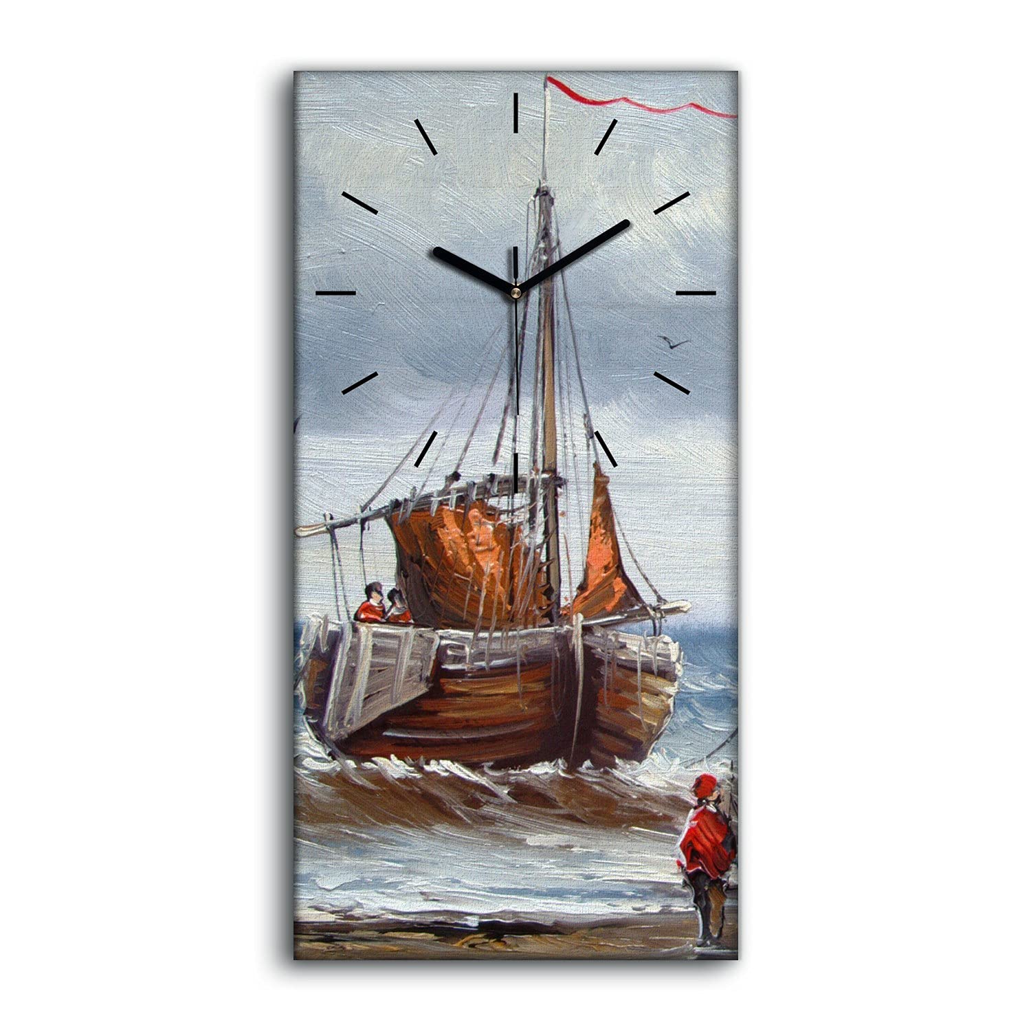 Horloge sur Toile Silencieuse pour Chambre Finie la Nuisance Sonore