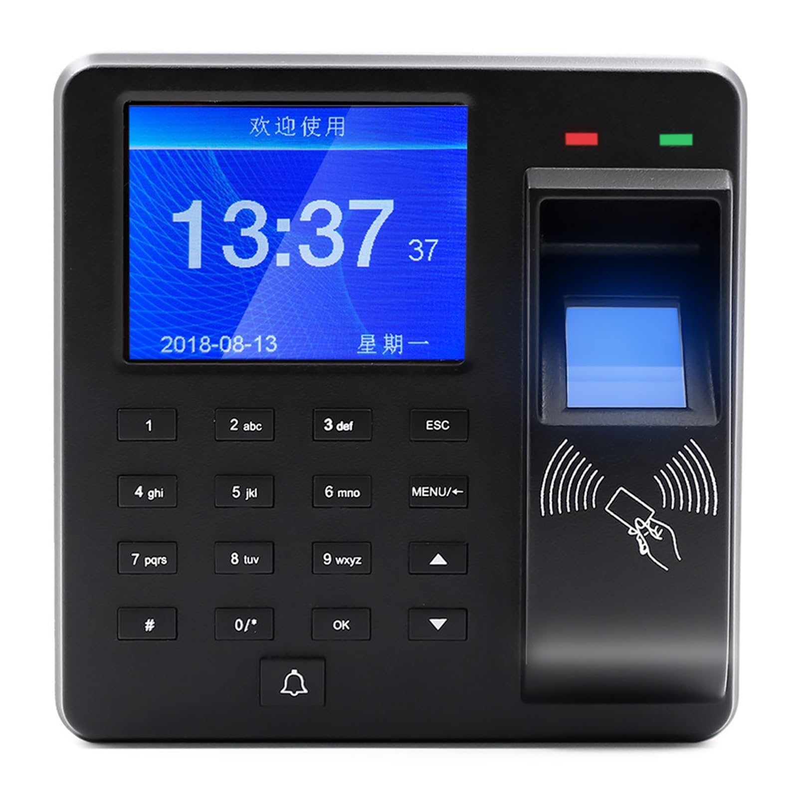 OUHFCASN Biometric Employee Attendance Machine, M10 Fingerprint Access Lock Office Smart Password Card Attendance Access Control System Biometric Employee Attendance Machine Quick Recognition