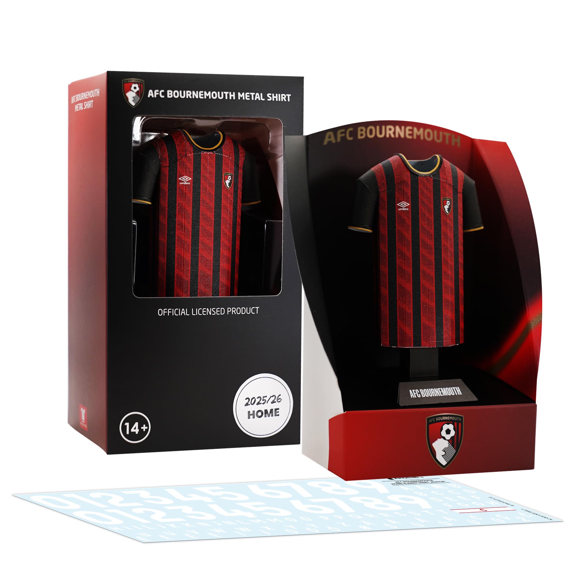 AFC Bournemouth Home Away Third Retro Metal Football Shirt - Image 2