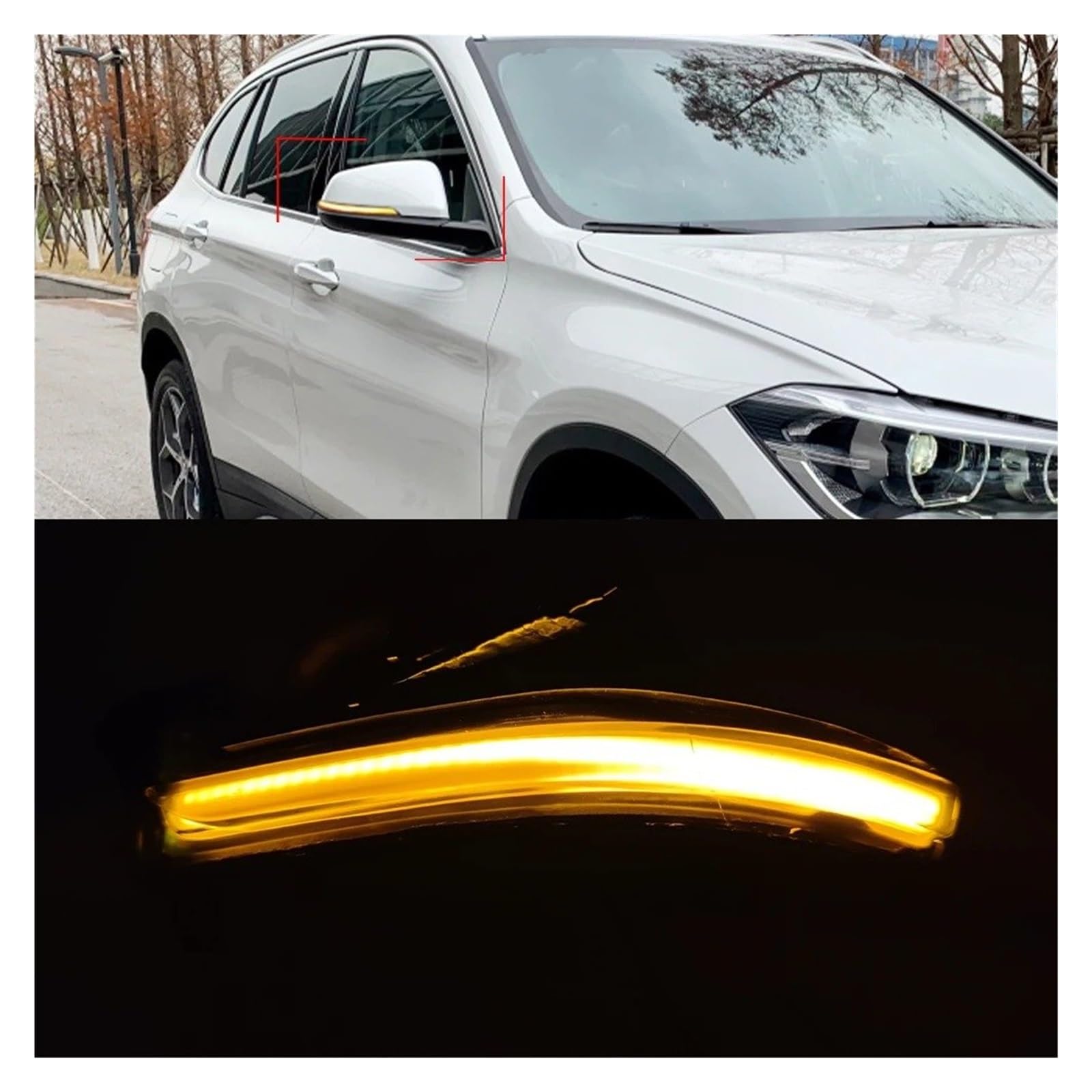 2 Pièces Pour BMW F20 F21 F22 F33 F34 X1 E84 F36 F87 M2 1 2 3 4 Série Clignotant Dynamique Clignotant LED Miroir Lumière