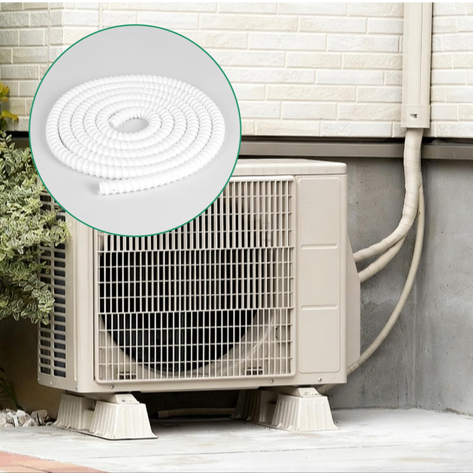 CPROSP Tuyau Condensat Clim Ø16mm (3m) en PVC, Tuyau de Condensat Climatiseur Clim, Résistant aux UV, pour Climatiseurs, Ajustable, Flexible - 2