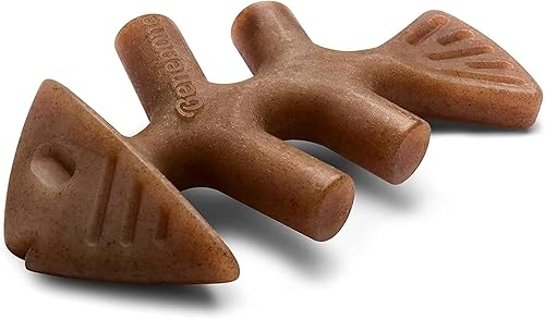 Miniatura 1 de Benebone Fishbone - Juguete masticable duradero para perros masticadores agresivos, peces reales, fabricado en Estados Unidos, pequeño