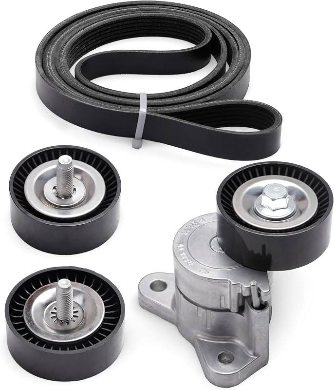 Kit de tensionador, polias e correia serpentina JAVOUKA 39053 36322 para Jeep, Dodge e Chrysler – Conjunto