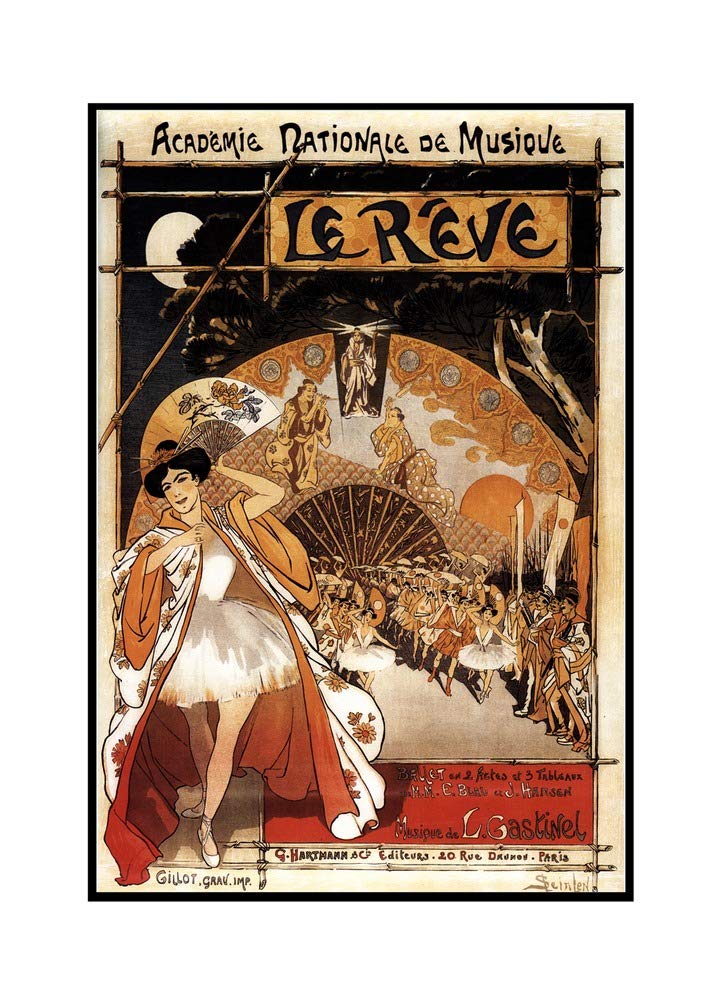 Le Reve Ballet Performance Opera House (24x36 Framed Gallery Wrapped Stretched Canvas)