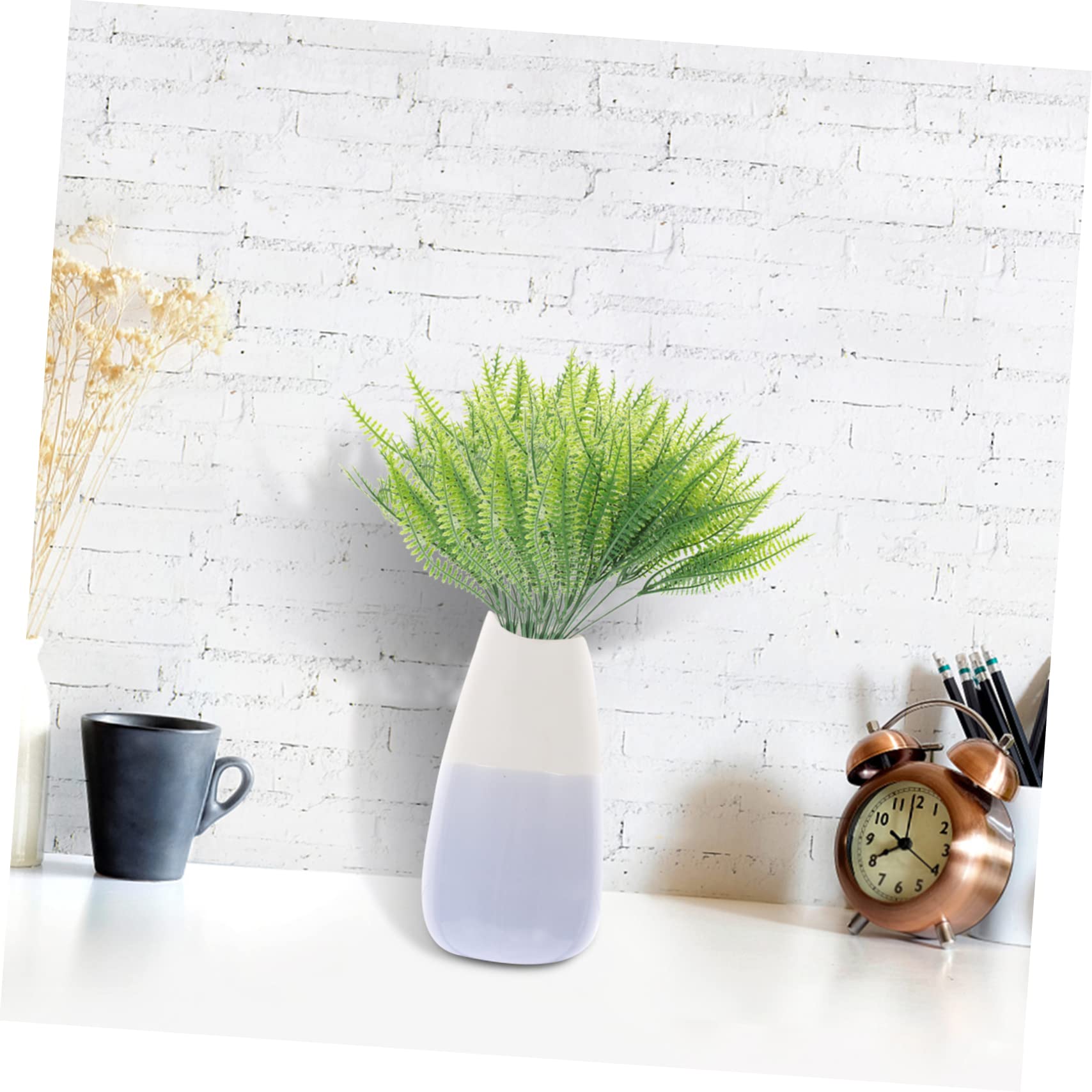 ABOOFAN 2sets Wiederverwendbare Gefälschte Pflanze Zweig Künstliche Grün Dekoration Für Home Office Hochzeit 4 Stücke * 2
