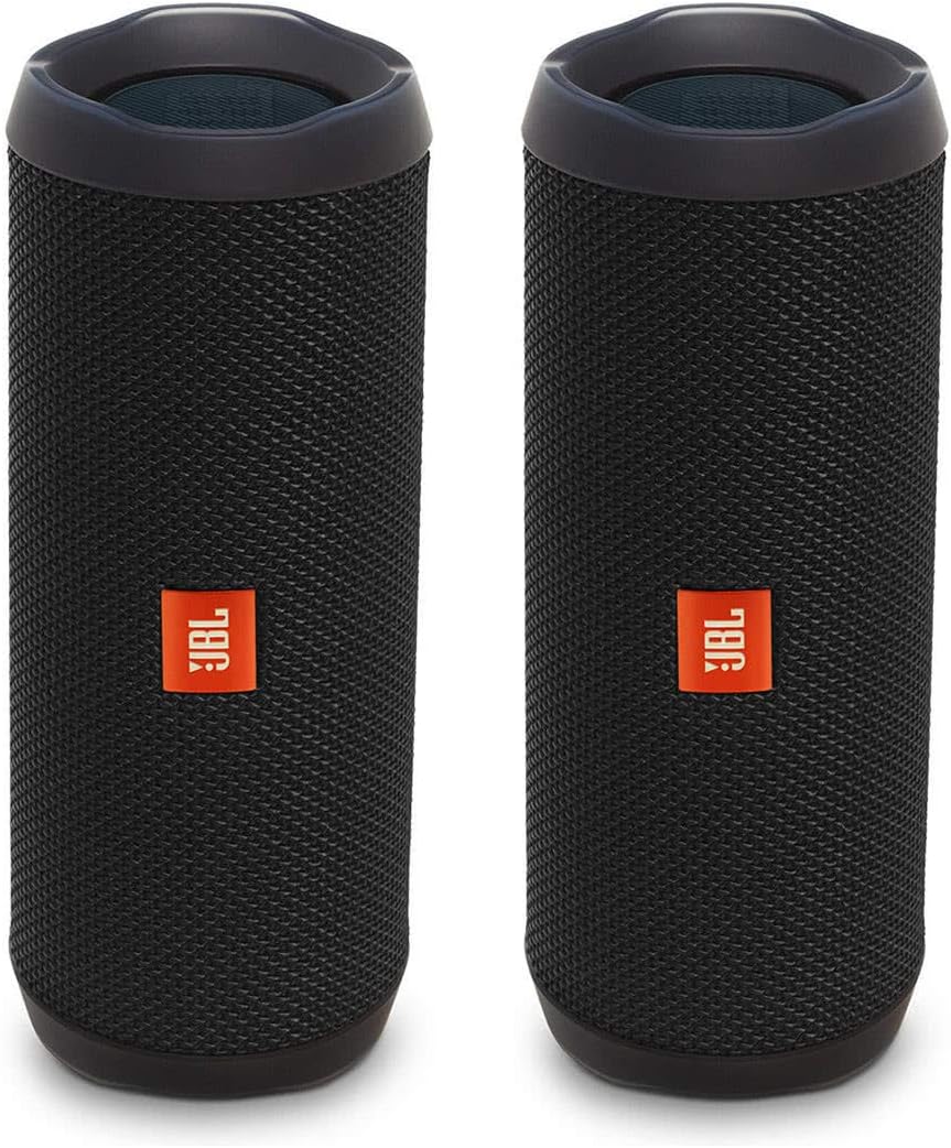 JBL Flip Portable Waterproof Bluetooth Speaker Pair Black