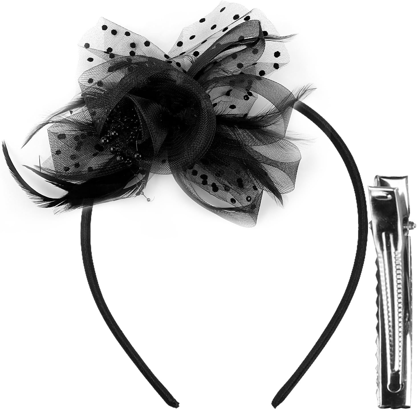 Vanyibro Fascinators Hat for Women,Elegant Tea Party Headwear with