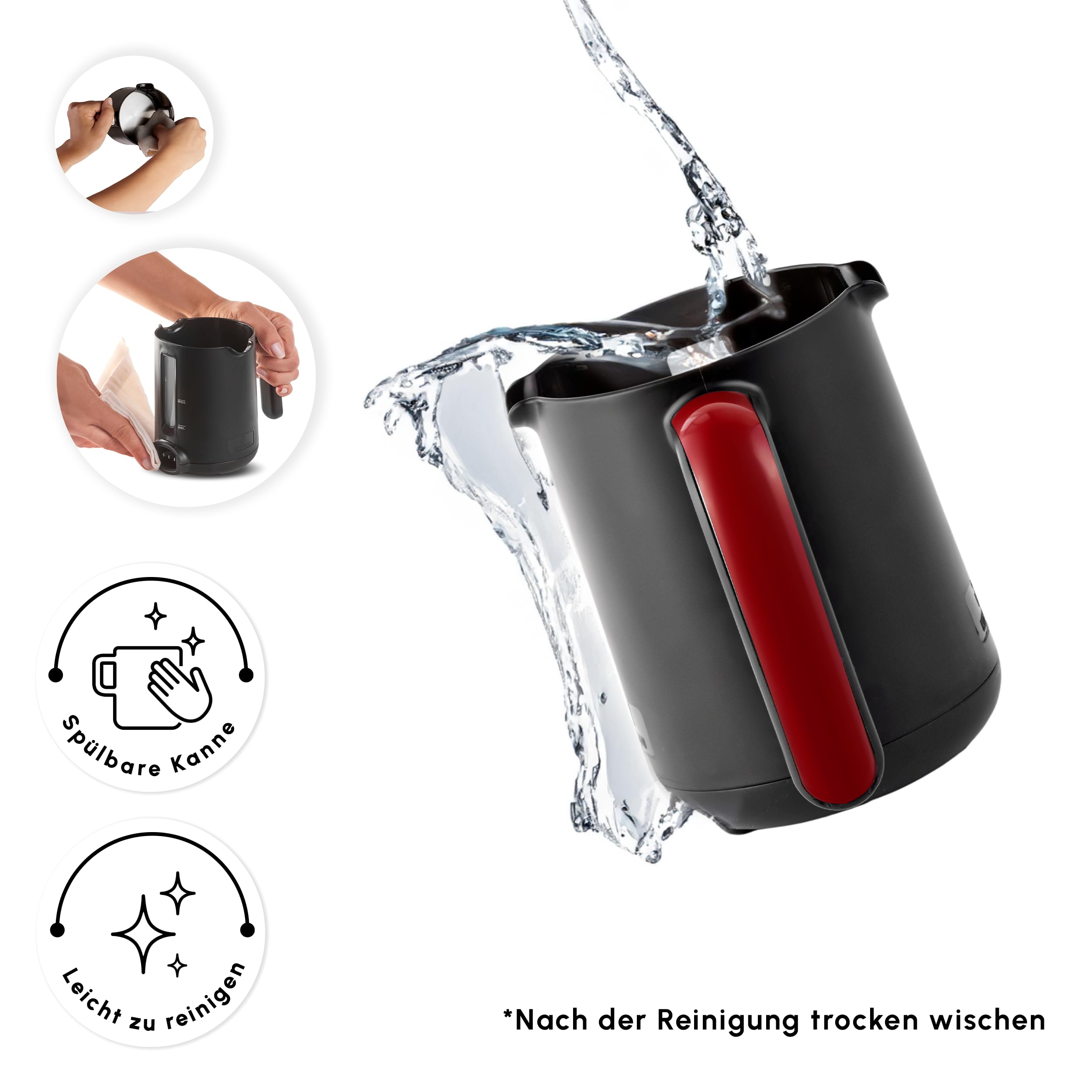 Karaca Hatır Köz turecki ekspres do kawy, pojemność 300 ml, przygotowuje 5 filiżanek kawy po turecku, automatyczne wyłączanie i regulacja temperatury, autentyczny smak węgla drzewnego, 535 W, czerwony