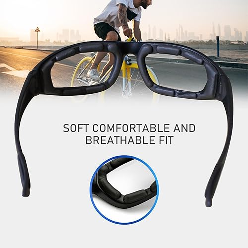Miniatura 7 de Motorcycle Riding Glasses Foam Padded Eyeglass Motocross Goggles Windproof Dustproof Anti-Glare UV Protection Motorcycle Sunglasses for Outdoor