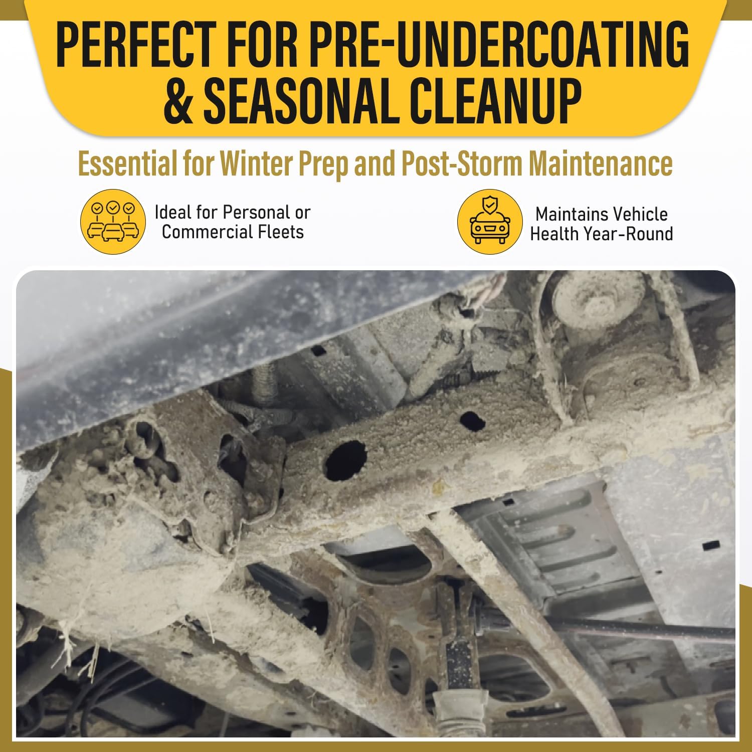 woolwax SALTBUSTER Salt & Brine Remover/Neutralizer for Auto & Trucks, Concentrated PH Neutral Formula, 1 Gallon Makes 100 Gallons (2.5 Gal.)