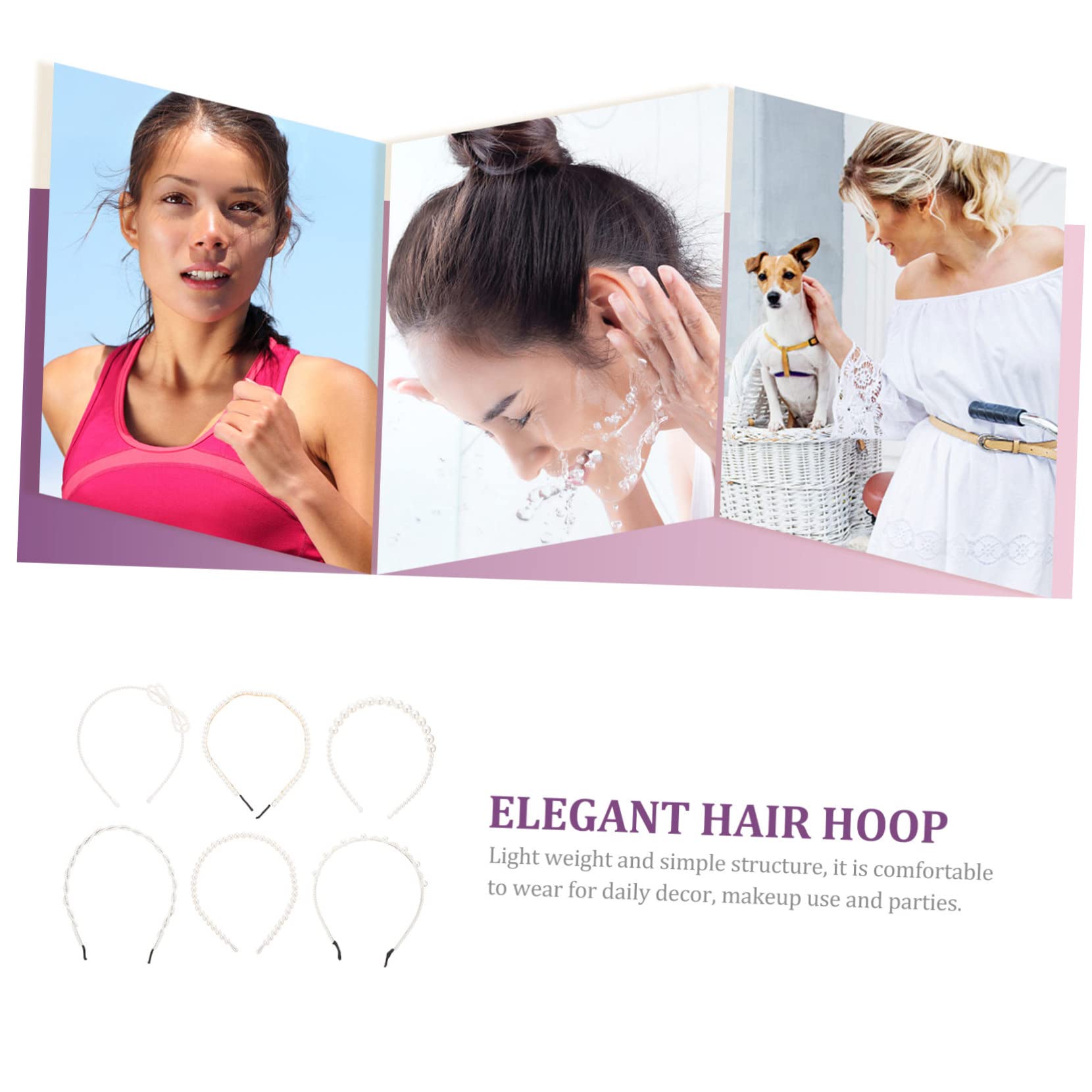 MAGICLULU 18 Piezas diadema de hair topper Lazos para el cabello para mujeres. accesorios para el cabello de la boda tiara diadema para niña de niña temperamento