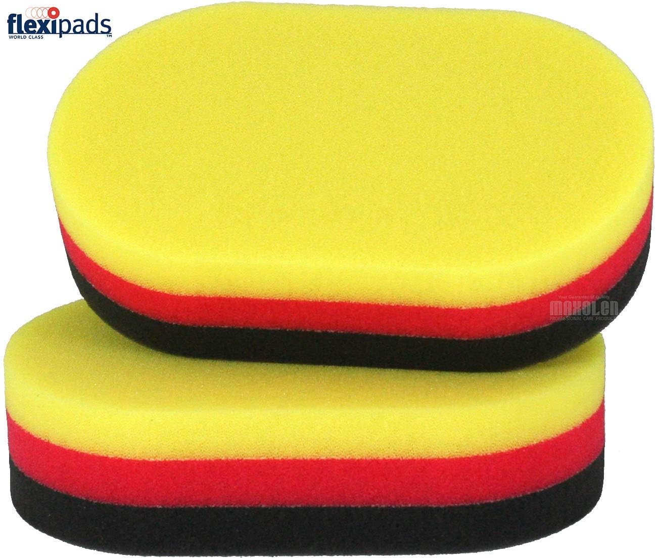 Flexipads Pro German Tri Foam Detailing Applicator Pad Wax Polish Sealant (2)