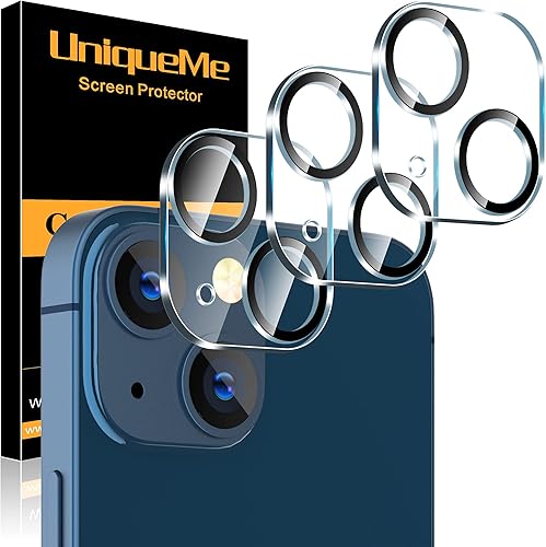 Miniatura 147 de UniqueMe [Paquete de 3 protectores de lente de cámara compatibles con iPhone 14 Pro Max/iPhone 14 Pro, vidrio templado, [compatible con fundas]