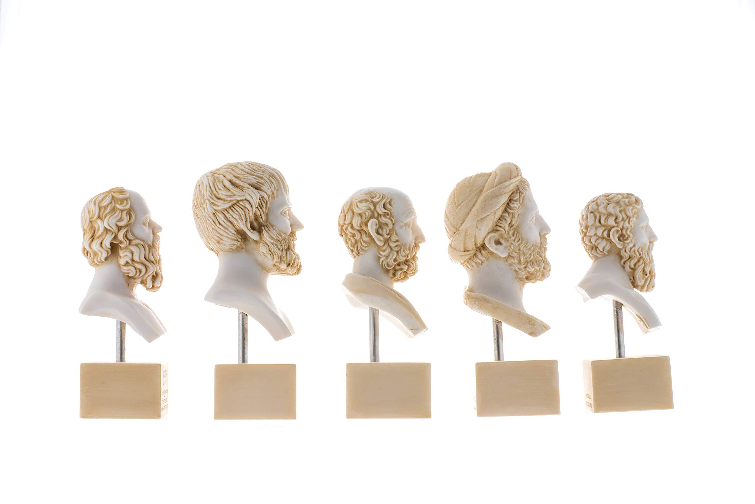 BeautifulGreekStatues Set of Greek Philosophers Busts Socrates