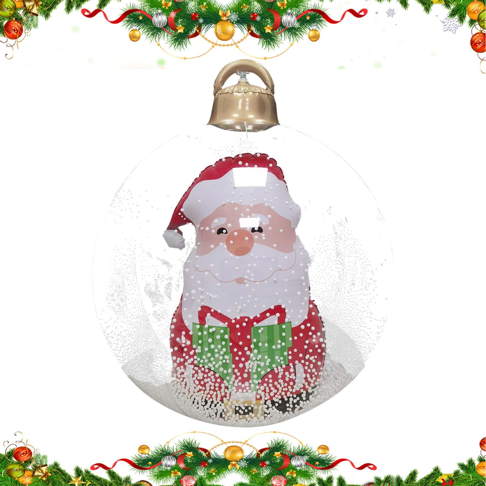 Boules de Noël gonflables pour extérieur décor de grand jardin résistant