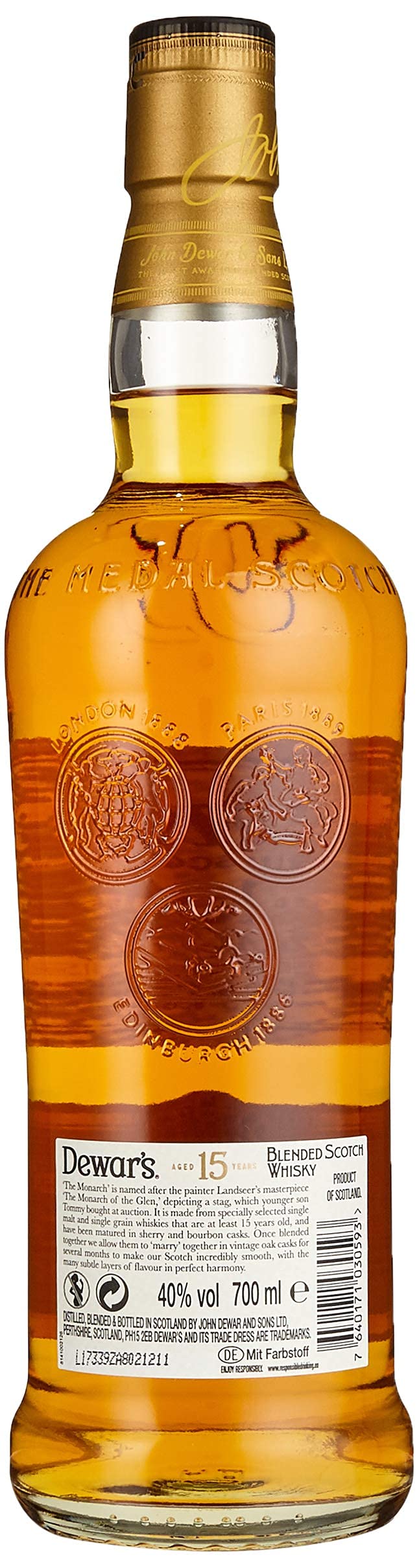 Dewar's 15 años the monarch