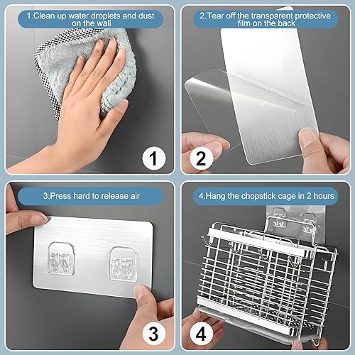 Miniatura 8 de Soporte para utensilios, escurridor de utensilios de acero inoxidable con bandeja de drenaje, cesta escurridor de encimera de cocina, cubiertos,