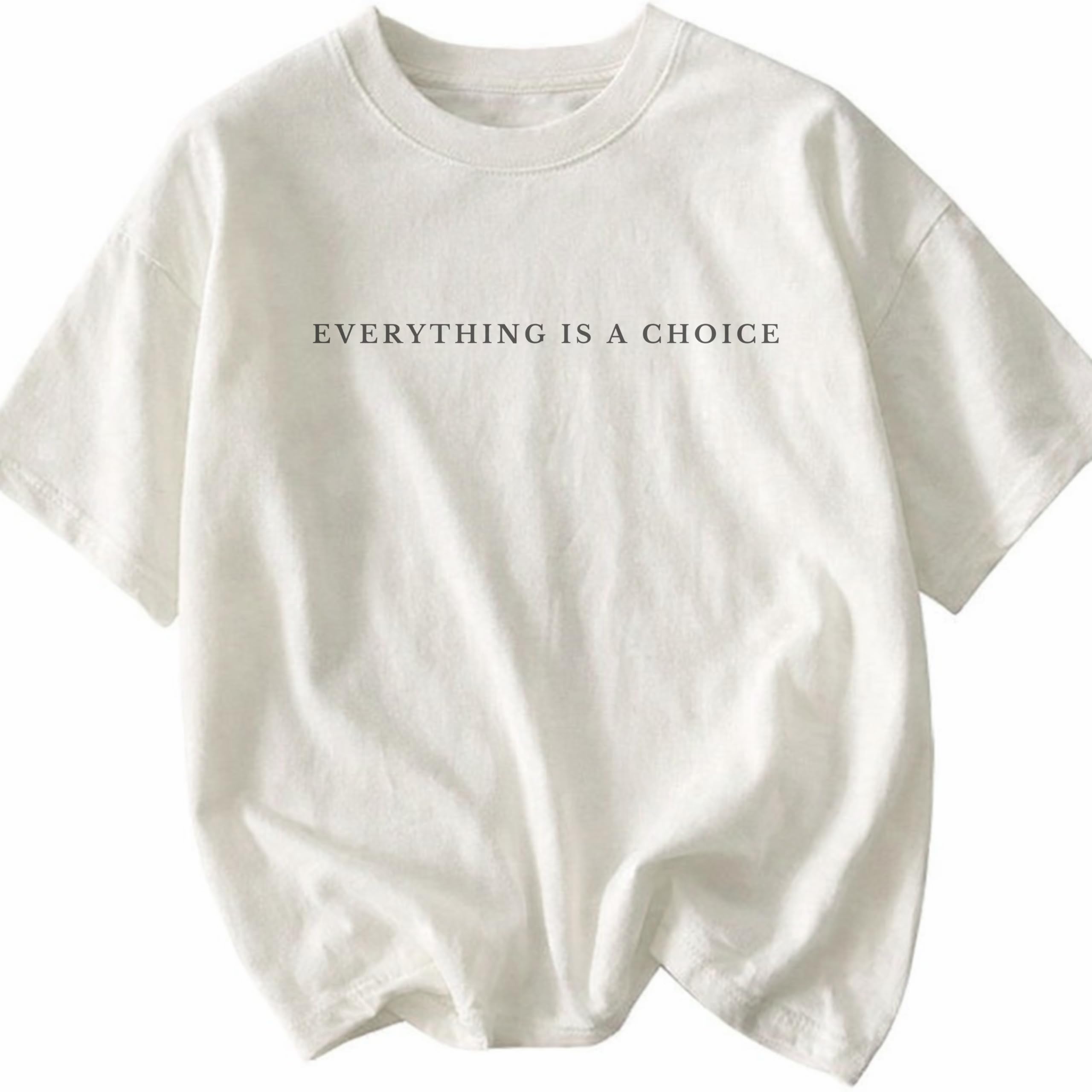 Women's Cotton T-Shirt | Over Sized Fit Half Sleeve | 100% Cotton Women T Shirt | Aesthetic Summer Wear-image-45