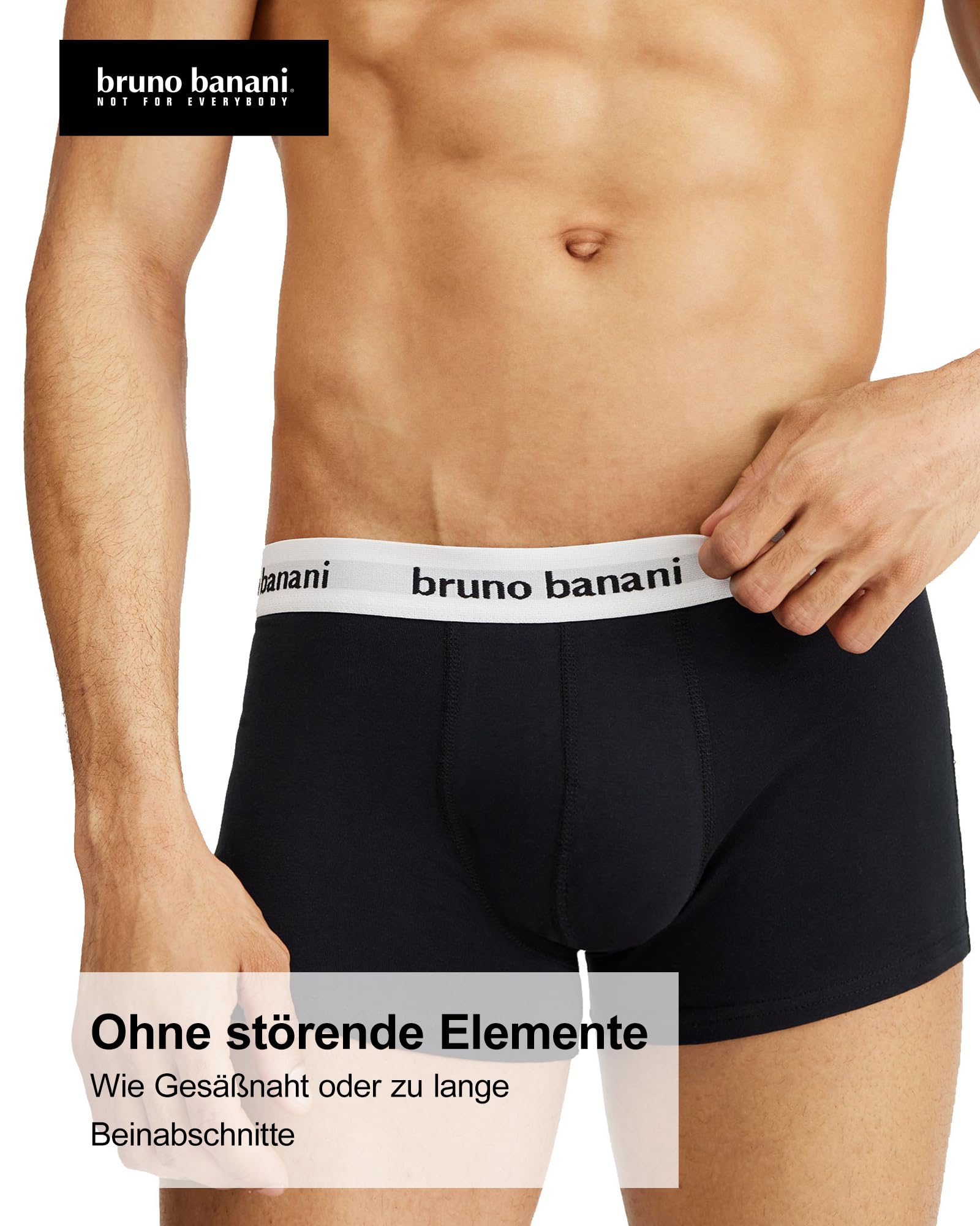 bruno banani Herren Shorts Snazzy- 4er Set - Boxershorts Herren Baumwolle mit Stoffgummibund - atmungsaktiv - ohne Eingriff