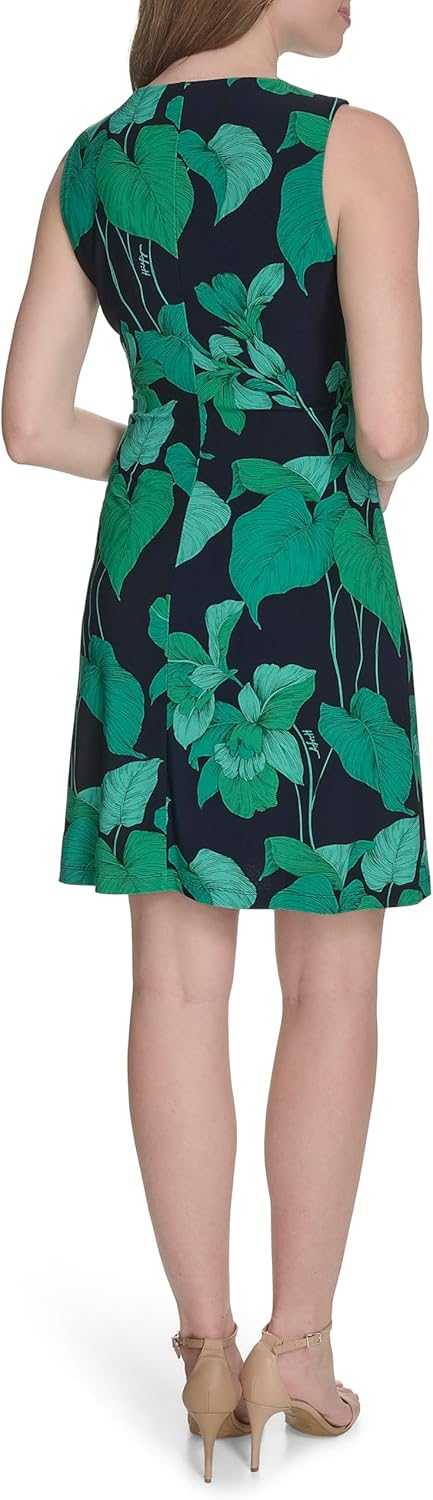 Tommy Hilfiger Womens Sleeveless Round Neck Shift Mini Dress - Image 4