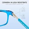 NEW VISION Reading Glasses with Magnetic Closure Pack of 2 Reading Glasses Comfortable Magnetic Closure Front Reading Glasses NV2904 Reading Aid for Men and Women (TR 1.5 x)