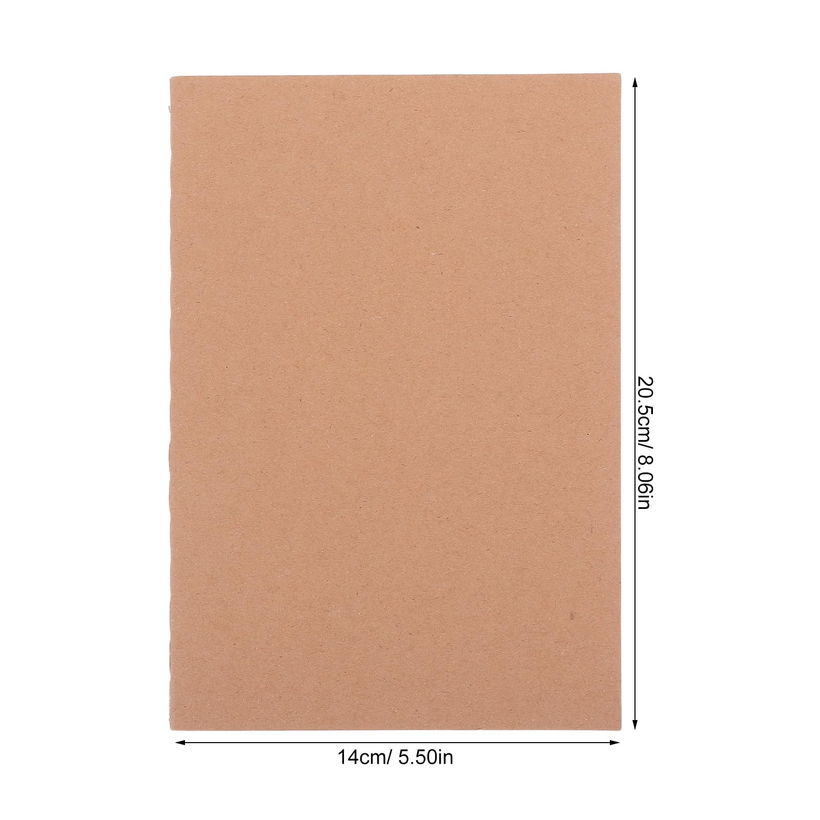 Lurrose 10 mini quaderni in carta kraft bianca - Mini album da disegno A5 senza righe - Piccolo album da disegno tascabile per artisti, studenti, lavori e scuola, e scrittura