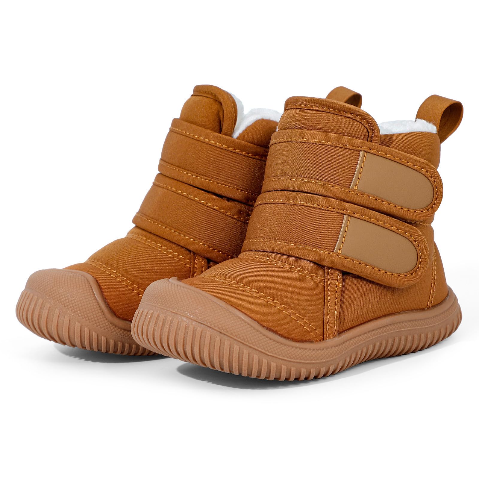 MASOCIO Bottes Bébé Garçon Fille Hiver Bottines Enfant Chaussures Fourrés Peluche Chauds Antidérapant Taille 19-27 EU